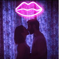 Dudak Dekoratif Neon Led Tablo, Neon Duvar Tabela